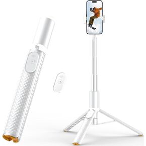 Tripod for iPhone &Phone Tripod Stand, Lightweight Aluminum Alloy, Adjustable Height, Compatible with iPhone and Android Phones