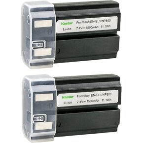 Kastar 2-Pack EN-EL1 Battery Replacement for Nikon Coolpix 5700, Cooipix 8700, Coolpix 775, Coolpix 880, Coolpix 885, Coolpix 995, Coolpix E880 Camera
