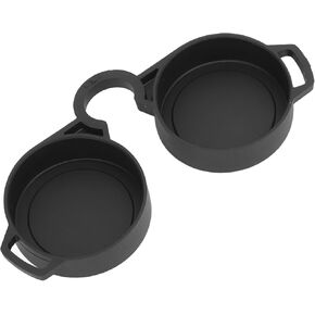 Binocular Rainguard Cover for 42-45mm Lenses, Binocular Eyecup Cover, Rubber Protective Dustguard with Strap Attachment