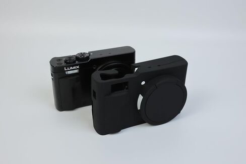 ZS99 TZ99 Camera Case, BMAOLLONGB Fullbody Thin Lightweight Silicone Camera Skin Body Rubber Cover Case for Panasonic Lumix ZS99 TZ99 (Black) in Saudi Arabia