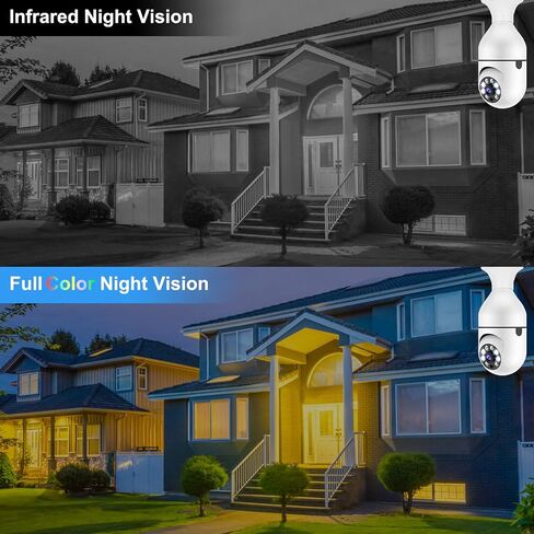 iMounTEK Light Bulb Camera, Security Cameras Wireless Outdoor, 1080P FHD Home Security Cameras, Light Socket Security Camera, 360 Motion Detection, Two-Way Talk, Night Vision (Black) in Saudi Arabia