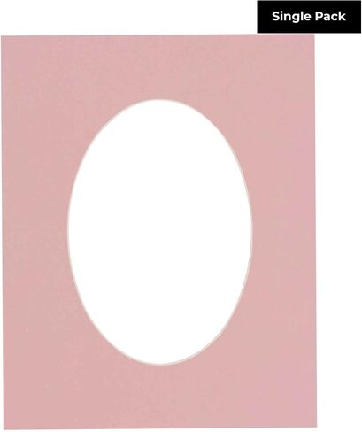 12x16 Mat Bevel Cut for 9x13 Photos - Precut White Linen Canvas Oval Shaped Photo Mat Board Opening - Acid Free Matte to Protect Your Pictures - Bevel Cut for Family Photos, Pack of 1 Matboard in Kuwait