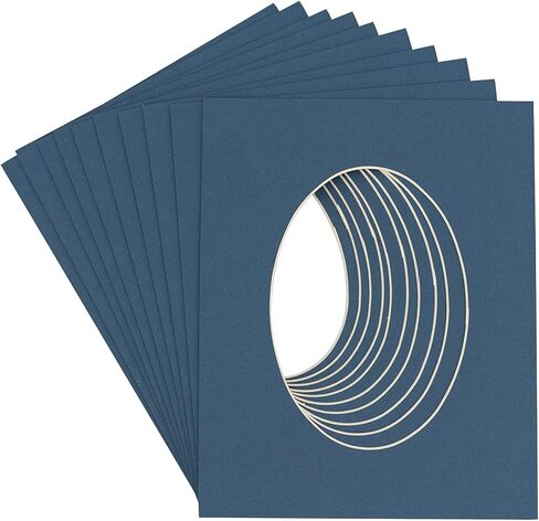 12x16 Mat Bevel Cut for 9x13 Photos - Precut White Linen Canvas Oval Shaped Photo Mat Board Opening - Acid Free Matte to Protect Your Pictures - Bevel Cut for Family Photos, Pack of 1 Matboard in Kuwait