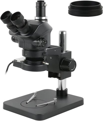 Industrial Lab Simul-Focal 50X 100X Stereo Microscope Trinocular Microscope + 0.5X 1.0X 0.7X 1.5X 2.0X Auxiliary Objective (With 0.5x 1.0x) in Kuwait