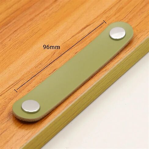 Wardrobe Leather Handles 96mm Dresser Drawer Cupboard Door Knobs Modern Kitchen Cabinet Furniture Pulls Leather Handle 1/6/10Pcs (Color : MBS-6887-36, Size : 6 PCS) in Saudi Arabia