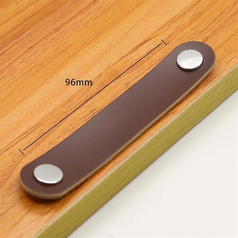 Wardrobe Leather Handles 96mm Dresser Drawer Cupboard Door Knobs Modern Kitchen Cabinet Furniture Pulls Leather Handle 1/6/10Pcs (Color : MBS-6887-36, Size : 6 PCS) in Saudi Arabia