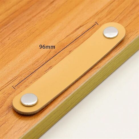Wardrobe Leather Handles 96mm Dresser Drawer Cupboard Door Knobs Modern Kitchen Cabinet Furniture Pulls Leather Handle 1/6/10Pcs (Color : MBS-6887-36, Size : 6 PCS) in Saudi Arabia