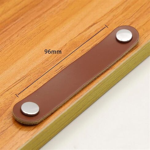 Wardrobe Leather Handles 96mm Dresser Drawer Cupboard Door Knobs Modern Kitchen Cabinet Furniture Pulls Leather Handle 1/6/10Pcs (Color : MBS-6887-36, Size : 6 PCS) in Saudi Arabia