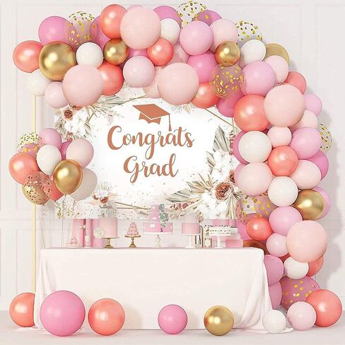 Mocsicka 7x5ft 2025 خلفية التخرج Boho Congrats Backdrop Banner Class of 2025 التخرج زخارف صور كشك الصور in Kuwait