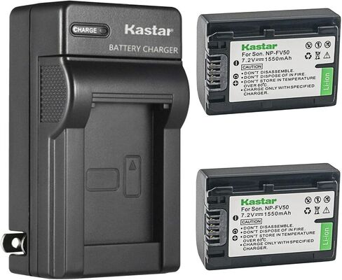 Kastar 1-Pack Battery and AC Wall Charger Replacement for Sony DCR-SR73, DCR-SR78, DCR-SR83, DCR-SR88, DCR-SX15, DCR-SX20, DCR-SX21, DCR-SX22, DCR-SX33, DCR-SX34, DCR-SX43, DCR-SX44, DCR-SX45 in Saudi Arabia