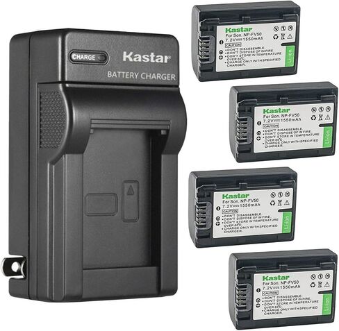 Kastar 1-Pack Battery and AC Wall Charger Replacement for Sony DCR-SR73, DCR-SR78, DCR-SR83, DCR-SR88, DCR-SX15, DCR-SX20, DCR-SX21, DCR-SX22, DCR-SX33, DCR-SX34, DCR-SX43, DCR-SX44, DCR-SX45 in Saudi Arabia