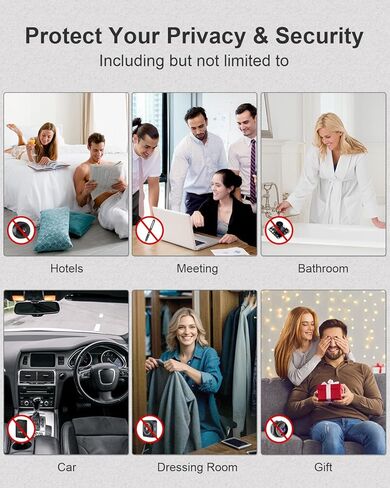 [2025 ver] كاشف الجهاز المخفي ، وكشف الكاميرا المخفي مع إنذار صوت الاهتزاز ، مكتشف الكاميرا مع المصباح ، كاشف تعقب GPS للسيارة ، كاشف جهاز الاستماع للمكتب ، حزمة واحدة in Kuwait