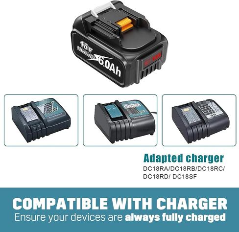 CPY Lithium Battery 2-pack استبدال بطارية Makita 18V 6AH متوافقة مع BL1860B BL1850B BL1860 BL1850 BL1840B BL1830B BL1815B LXT400 in Kuwait