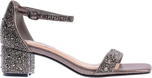 Ninety Union Lady Couture Dazzle 2 Inch Mid Block Heel Rhinestone Sandal in Saudi Arabia