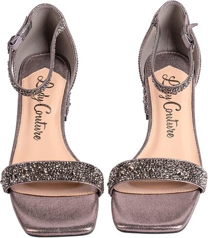 Ninety Union Lady Couture Dazzle 2 Inch Mid Block Heel Rhinestone Sandal in Saudi Arabia