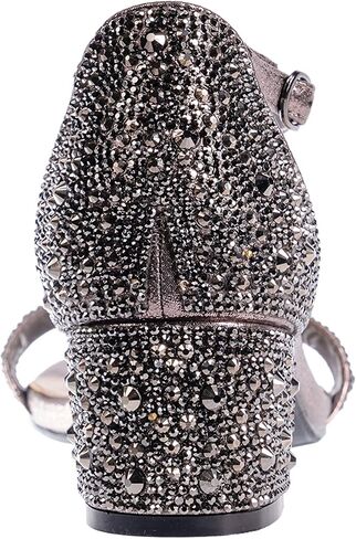 Ninety Union Lady Couture Dazzle 2 Inch Mid Block Heel Rhinestone Sandal in Saudi Arabia