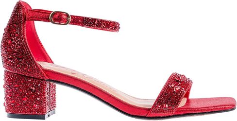 Ninety Union Lady Couture Dazzle 2 Inch Mid Block Heel Rhinestone Sandal in Saudi Arabia