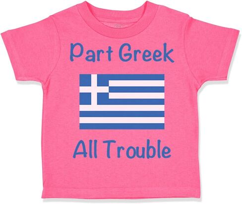 Cute Rascals Toddler T-Shirt Part Greek All Trouble Cotton 0 Trouble Boy & Girl Clothes 0 in Saudi Arabia