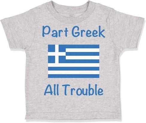 Cute Rascals Toddler T-Shirt Part Greek All Trouble Cotton 0 Trouble Boy & Girl Clothes 0 in Saudi Arabia