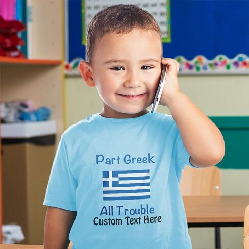 Cute Rascals Toddler T-Shirt Part Greek All Trouble Cotton 0 Trouble Boy & Girl Clothes 0 in Saudi Arabia
