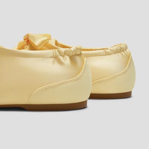 VIVAIA Cristina Square-Toe Lace-Up Satin Sneakerina in Kuwait