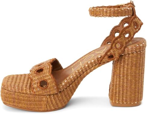 BEACH by Matisse Womens Moorea Block Platform Ankle Strap Casual Sandals Casual High Heel 3" & Up - Brown in Saudi Arabia
