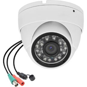 1080p 2MP CCTV Security Camera 4-in-1 (TVI/AHD/CVI/960H Analog) Dome Surveillance Cameras, 24pcs LEDs, 2.8mm Fixed Lens, 65ft IR Night Vision, 105° Wide Angle, IP66 Full Metal Housing