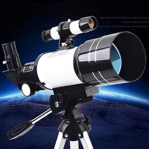 Kids Telescope for Adults Astronomy 70mm Astronomy Refractor Telescope with Adjustable Tripod with Low Light Night Vision with Tripod & Finder Scope