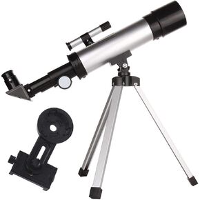 UK Monocular Telescopes for Adults Kids Beginners 360x50mm High Power Refraction Telescope with Tripod Portable Telescopes Scope Zoom Floor Stand (A One Size)