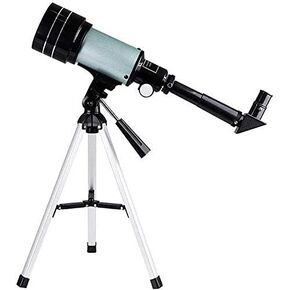 Portable Travel Telescope for Adult 70mm Refractor Telescope with Tripod & Finder Scope Fully-Coated Glass Optics 1.5X Erecting Eyepiece 3X Barlow Lens Nice Family