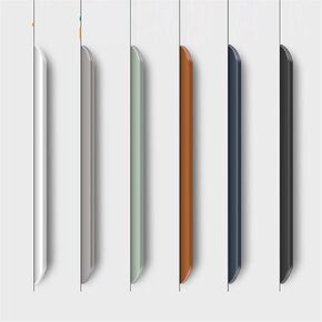 Hidden Handles Long Kitchen Cabinet Pulls Aluminum Alloy Black Drawer Knobs Furniture Handles Cupboard Pulls Wardrobe Pulls 1Pcs (Color : Coffee Color, Size : Length-200mm)