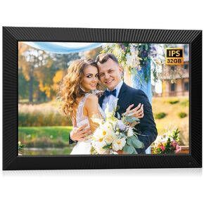 Large Digital Photo-Frame Smart Digital-Picture-Frame - 19 Inch Digital Frame, 32GB, Full Function, Motion Sensor, Wall Mountable, Load Photo Video from Phone via APP Email, for Mom