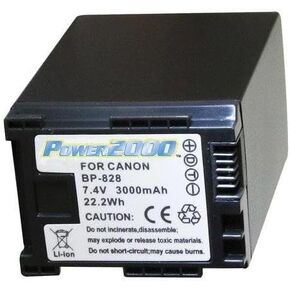 Synergy Digital Camcorder Battery, Works with Canon XA30 Camcorder, (Li-Ion, 7.4V, 3000 mAh) Ultra Hi-Capacity, Compatible with Canon BP-828 Battery