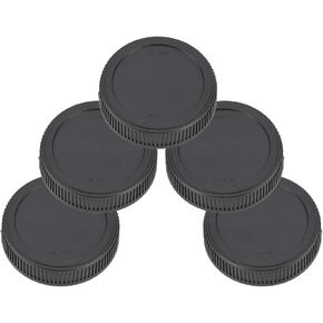 aqxreight 5PCS Portable Black Plastic Om Mount Rear Lens Cover for Om Lenses and Long Lasting Ensu Lasting for Om Lenses
