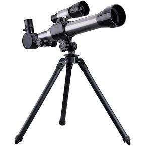 Astronomical Telescope 170mm Kids Beginner Astronomical Refractor Telescope Outdoor Camping Refractive Eyepieces Tripod (Color : Black Size : M)