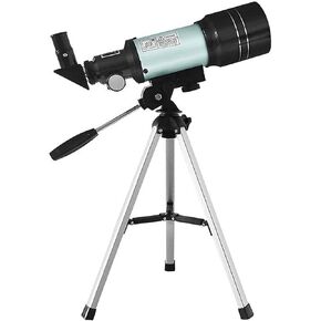 Beginner Level Telescope Astronomic Professional Monocular Telescope with Tripod Observable Moon for Astronomical Observation Silver