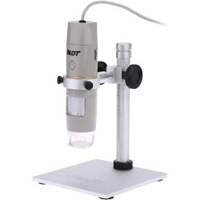 USB Microscope Portable Digital Zoom Magnifier with Holder 1X-500X Magnification 0-3cm Focus OTG Function 8LED True 5.0MP Video Camera OfficeProducts