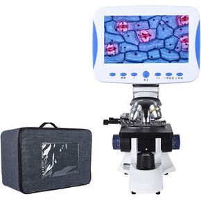 Microscope 7 in LCD TV الإصدار Microscope 2000x Zoom Digital HD Coansial Tuning Biological LED