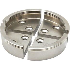 Step Jaw for 4 Inches Scroll Chuck Chrome Plated Wood Lathe Chuck 4-Jaws Self Centering Woodworking Machine Tools Accessories Chuck(Step Jaw)