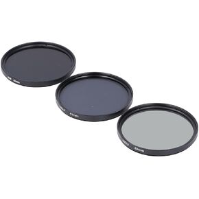 Yunir 49mm 55mm 62mm 67mm 72mm 77mm Fixed ND2 ND4 ND8 Lens Filters Kit,Optical Glass Neutral Density Lens Filter with Multi Coated,Anti Overexposure Anti Scattered Light Anti