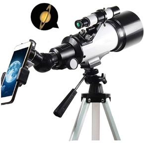 Star-Watching Refractor Astronomical Telescope Space Monocular with Free Tripod for Adults Kids Moon Star Spotting