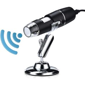 1000X WiFi Digital Microscope Magnifier USB Inspection Camera 8 LED with Stand for Android iOS Portable Electronic Microscope Tools (Color : WiFi Microscope) (WiFi Microscope)