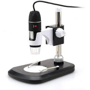 Magnifying Microscope 40X-800X Magnifier 2.0MP Image Sensor USB Digital Microscope with 8 LEDs & Professional Stand Handheld