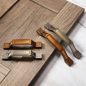 Hardware Kitchen Cabinet Handle Furniture Handle Antique Handle Drawer Drawer Zinc Alloy Cabinet Door Handle European Style 1Pcs (Color : 1308)