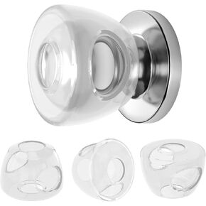 Inaya Kids Safety Door Knob Cover (4 Pack) - Prevent Children from Opening Doors, Fit Most Round Knobs - Door Knob Safety Cover for Kids, Child Proof Door Lock, Child Proof Door Locks - Translucent