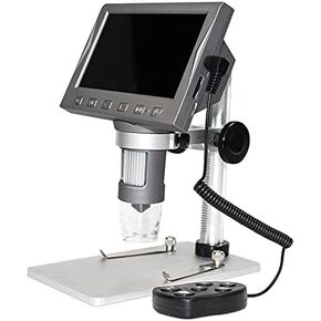4.5 inch LCD Digital USB Microscope Card Koolertron 12MP 1-1000X Magnification Handheld Camera Video Recorder 8 LED Light Rechargeable Battery Circuit Board Repair Soldering PCB Coins