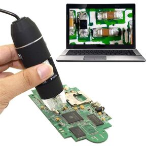 Megapixel 1600 x 8 LED Digital Microscope USB Endoscope Camera Microscope Magnifier Electronic Stereo Tweezers Magnification 500X