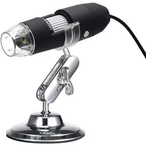 Magnifying USB Digital Zoom Microscope Magnifier with OTG Function 8-LED Light Magnifying Glass 1000X Magnification with Stand Handheld