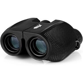 8x/10x Outdoor Binoculars, HD Low-Light Center Focus Binoculars, Waterproof Portable Night Vision Device, High Magnification Binoculars, with Cleaning Cloth (Black)