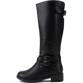 Soda “BIO-II" Kids/Girls/Children Low Heel Fashion Knee/Calf High Riding Boots